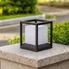 Lámpara de Columna de Pared Estilo Europeo para Patio Solar Lámpara de Columna de Pared Moderna Lámpara Decorativa Impermeable para Exteriores de Casa Jardín