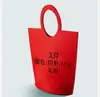 Bolsa de Feltro de Ano Novo Bolsa Tote de Feltro Semelhante ao Estilo Xiaohongshu Bolsa Tote de Alta Qualidade Bolsa de Mão Logotipo Personalizado Bolsa de Presente