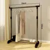 Cabideiro Simples de Chão para Quarto de Casa, Varal Retrátil Interno, Cabide, Varal de Varanda, Doméstico