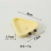 Lindo Platito de Cerámica con Forma de Queso Creativa Adorno Pequeño de Escritorio Platito para Snacks Condimento Vinagre Salsa de Soja