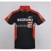 Traje de carreras todoterreno, polo con cremallera de manga corta, tallas europeas y americanas, peso de 200 g, ropa de ciclismo de verano resistente al desgaste