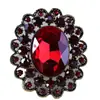 Broche Floral Estilo Retrô Liga de Zinco Argola de Mola Fivela para Lenço Echarpe Fita Lenço de Seda Acessório de Roupa Versátil Exquisito