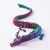 Dragão Impresso em 3D com Articulações Móveis, Modelo de Brinquedo de Dragão, Ovo de Dragão, Estatueta de Dragão Chinês, Artesanato de Dragão Realista