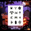 Pegatinas de tatuaje de Halloween con múltiples diseños al por mayor: calabaza, fantasma, araña, calavera, varias cicatrices sangrientas, heridas falsas
