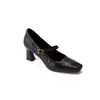 Zapatos Elegantes de Tacón Alto Estilo Coreano con Tacón Grueso, Nuevo Modelo 2026, Puntera Cuadrada de Piel Genuina, Correa Única, Zapatos de Mujer Mary Jane de Boca Baja de Moda