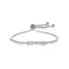 Pulsera de lazo de circón de diamante de moda estilo coreano para mujer, pulsera de lazo de chica artística, joyería de lujo ligero al por mayor