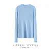 Nuevo suéter de cachemira 100% pura para otoño e invierno para mujer, cuello semi-alto, suéter de punto ajustado, camiseta base de manga larga