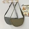 Bolso de Hombro Bolso Dumpling Bolso de Pecho Debajo del Brazo Estilo Japonés Vestidor Mujer 2025 Mini Bolso de Hombro Único Nuevo Bolso Cruzado Nylon