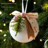 Nuevos adornos de árbol de Navidad de espuma blanca navideña, bolas de Navidad, colgantes de ardilla, copo de nieve y oso, decoraciones de ambiente navideño