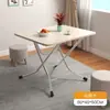 Mesa plegable, mesa de comedor, diseño simple, adecuada para apartamentos de alquiler, mesa cuadrada, mesa redonda para uso doméstico, mesa pequeña para comidas, mesa de almacenamiento, mesa de exterior para montar puestos