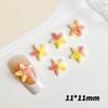 Dopamina estilo coreano macarrón estrella de mar luminosa joyería para uñas resina hecha a mano pasador creativo pendientes pequeños accesorios