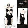 Nueva lencería sexy COS brillante cheongsam caliente hueco dividido juego de rol uniforme traje de tentación
