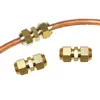 Conector de Tubería de Cobre-Aluminio para Aire Acondicionado Junta de Extensión Conector de Tuerca de Cobre Puro Extensión Conector de Tubería de Cobre