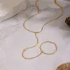 Tornozeleira Elegante Estilo Corrente com Zircônia Transfronteiriça Acessórios de Joias Casuais Diários Aço Inoxidável Não Desbota Venda Direta de Fábrica
