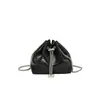 Bolsa de balde com corrente de pérolas bolsa de ombro única personalizada com cordão mini bolsa feminina verão nova sensação de alto padrão bolsa transversal transfronteiriça