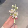 Broche Peônia Florescente da Prosperidade Vintage para Mulheres Broche de Flor Tridimensional Pintado à Mão de Alta Qualidade Acessório de Alfinete com Tendência Nacional Elegante