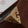 Protectores de Esquina Chinos Estilo Antiguo, Herrajes de Cobre para Muebles Chinos, Adornos de Esquina de Tres Lados para Caja de Madera de Alcanfor, Soportes de Esquina Huecos con Forma de Nube