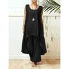 Traje de moda primavera-verano 2024 para mujer, ropa deportiva informal sin mangas, top asimétrico, pantalones holgados de 2 piezas
