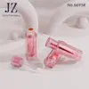 Pedido Jinze: Tapa Redonda Botella Cuadrada Irregular, Tubo de Brillo Labial, Tubo de Color Labial, Material de Empaque Tubo Vacío de Plástico
