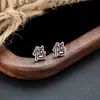 Brincos Cluster de Diamante Cheio de Novo Estilo Transfronteiriços para Homens, Modernos e Versáteis, Brincos de Flor de Íris em Forma de Cruz de Alto Padrão para Mulheres