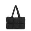 Bolso Tote Cuadrado Acolchado Único para Mujer, Bolso Almohada Suave Acolchado, Bolso de Hombro Versátil con Cremallera para Mujer