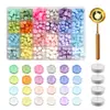 Cuchara para cuentas de cera, juego blanco compartimentado para cera, accesorios para sellos de cera de fuego, cuchara para cera de fuego, juego de montaje automático de velas blancas pequeñas