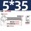 Tornillos Giratorios de Acero Inoxidable 304, Pernos Giratorios, Tornillos de Ojo de Oveja, Tornillos de Ojo de Pez, Varillas Roscadas con Agujeros, Pernos Giratorios M5-M12