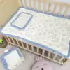 Esterilla de Encaje para Niños, Malla, Terciopelo de Frijol, Colchón para Recién Nacidos, Algodón Lavable para Otoño e Invierno, Colchón y Almohada para Bebé