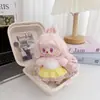 Conjunto de ropa para muñeca Labubu de barbería vintage, compatible con la 1ª, 2ª y 3ª generación de Labubu, incluye falda plisada de repuesto