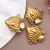 Pingente de Peixe Koi em Aço Inoxidável Oceano Criativo Excedente Anual Pequeno Pingente Pulseira DIY Colar Acessórios de Joias Material