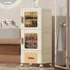 Armário de armazenamento multicamadas 36-42CM, armário de armazenamento tipo gaveta para cabeceira de cama, banheiro, armário de cozinha com rodas, design de porta aberta, armário para espaços estreitos