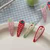 Novo Grampo de Cabelo de Desenho Animado Série Frutas Primavera 3cm para Crianças e Bebês, Grampo de Cabelo Doce e Simples para Franja, Mini Grampo de Cabelo
