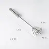 Batidor de huevos semiautomático de acero inoxidable al por mayor tipo prensa manual batidor de huevos mezclador de crema herramienta para hornear