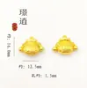Colgante Antiguo de Oro con Goteo de Aceite para Atraer Riqueza y Buena Fortuna, Accesorios de Joyería para Pulsera Hechos a Mano DIY Venta al por Mayor
