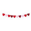 Bandera de amor de San Valentín con purpurina y forma de corazón, flor romántica para propuesta de boda, decoración colgante para habitación
