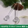 Pingente de Gelo Acrílico de Natal, Cone de Gelo, Cristal de Gelo Transparente, Cena de Casamento, Pingente Decorativo para Árvore de Natal DIY