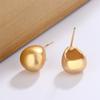 Pendientes de Bolas Redondas Gap para Mujer Otoño Nueva Moda Combinan con Todo Estilo Hong Kong Pendientes de Gama Alta Pendientes Diarios para el Trabajo