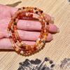 Pulseira de Contas Multicamadas com Conchas de Pedra Natural Estilo Chinês Novo Pulseira Elástica Fresca de Verão para Mulheres