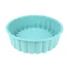 Estoque transfronteiriço grande de 10 polegadas, venda quente, silicone para assar, molde redondo de bolo dobrável 100 vezes, molde de girassol