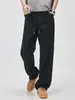 Ropa de Hombre Fengshe / Pantalones Anchos Nuevos para Hombre 2026, Pantalones Casuales de Pinzas Retro Americanos de Moda, Pantalones Sueltos de Paracaidista