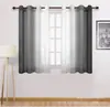 Cortinas Amazon degradado mosquitero balcón comercio electrónico transfronterizo cortina de sombreado terminada cortina de gasa venta al por mayor