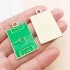 30 Estilos Mixtos de Trofeo de Fútbol de la Copa del Mundo con Goteo de Aceite, Estadio, Camiseta, Colgantes de Aleación, Pendientes DIY, Pulsera, Accesorios de Joyería