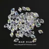 Cuentas Checas 6*4mm Doble Agujero Forma de Rombo Color Picasso Retro Pulsera de Cuentas de Vidrio DIY