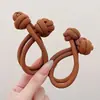 Gomas de Pelo de Botones de Colores para Niñas, Bandas Elásticas de Alta Elasticidad para Niñas, Herramienta para Fijar Coletas, Cuerda de Pelo Engrosada Accesorio para el Cabello