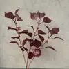 Atacado em Estoque do Fabricante de Folhas de Bodhi Artificiais para Decorações de Casamento, Arranjos de Flores Personalizados, Folhas Verdes, Eucalipto e Folhas de Bodhi
