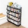 Librero de piso simple para el hogar estudiante multicapa móvil librero pequeño con ruedas estante de pared para guardar libros