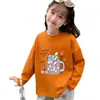 Camiseta de Algodón Puro para Niños de Primavera y Otoño, Top Suave y Elegante con Estampado para Niñas, Camiseta Interior de Manga Larga para Niños, Ropa para Niños