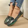 Comercio electrónico transfronterizo, talla grande, nueva colección otoño 2026, mocasines de punta escotada, zapatos de tacón bajo de un solo color, zapatos slip-on para mujer, zapatos fáciles de llevar