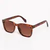 Nuevas Gafas de Sol de Moda Oversize Transfronterizas con un Toque de Alta Gama, Gafas de Sol de Acetato con Pines para Mujer, Gafas de Sol Vintage con Tachuelas Metálicas