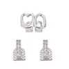 Set de Frenillos de Hip-Hop Transfronterizos Europeos y Americanos Juego de Tres Piezas Chapado en Oro Accesorios para Dientes con Forma de Corazón Personalidad de Moda Geniales Frenillos Dorados